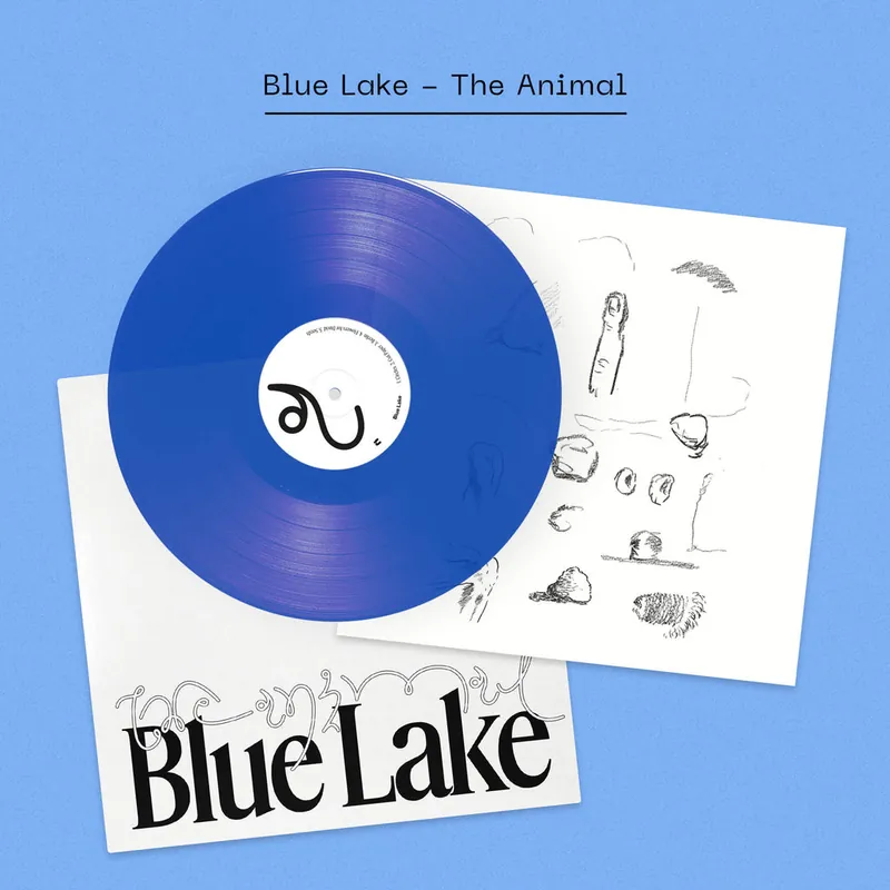 Mega Sale Blue Lake - The Animal: Transparent Blue Vinyl LP + Unique Illustrated Artwork DINKED EDITION EXCLUSIVE 359